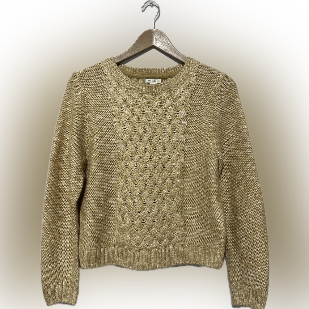 Forever 21 Cable Knit Sweater-Women’s Size Small